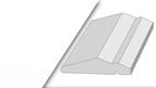 Cornice GL2, 3mtr top fixed shaker style super matt frost white