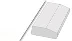 Light Pelmet GL4, 3mtr vinyl wrapped shaker style super matt frost white