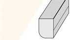 Dual Purpose Moulding High Gloss Cream 3mtr