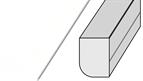Dual Purpose Moulding High Gloss White 3mtr