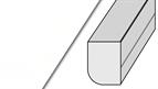 Dual Purpose Moulding Super Matt Frost White 3mtr