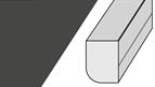 Dual Purpose Moulding Super Matt Graphite 3mtr