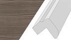 Cornice GL9, 3mtr top fixed round bullnose style Avola New Grey (Brown Grey Avol