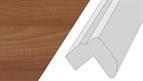 Cornice GL9, 3mtr top fixed round bullnose style Natural Aida Walnut