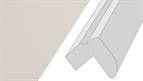 Cornice GL9, 3mtr top fixed round bullnose style soft cream