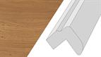 Cornice GL9, 3mtr top fixed round bullnose style Winchester Oak