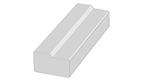 Cornice GL10, 3mtr top fixed Square Bullnose style Raw