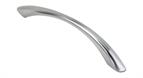 Swayed Pull Handle, Brushed Nickel, 128mm centres