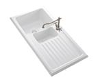 Reginox Ceramic 1.5 bowl inset sink and drainer reversible
