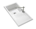 Reginox Ceramic single bowl inset sink and drainer reversible
