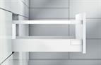 Blum antaro tandembox 30Kg, D height, 500mm, gallery rail, silk white