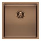 Reginox Miami Copper single bowl integrated sink, 40 x 40