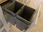 Ace Pull out waste bin to suit 400mm cabinet 2 x 20L, Anthracite