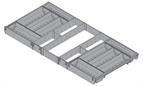 Blum Orgaline cutlery divider for 450mm Tandembox, 1000mm wide