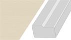 Cornice GL10, 3mtr top fixed Square Bullnose style Painted Oak Mussel