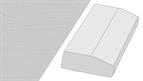 Light Pelmet GL4, 3 mtr vinyl wrapped shaker style painted oak light grey