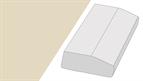 Light Pelmet GL4, 3 mtr vinyl wrapped shaker style super matt mussel