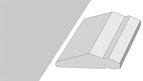 Cornice GL2, 3mtr top fixed shaker style super matt light grey