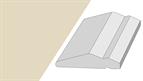 Cornice GL2, 3mtr top fixed shaker style super matt mussel