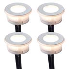 Sensio Halo TrioTone LED Plinth Light IP44 - 4 Light Kit