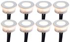 Sensio Halo TrioTone LED Plinth Light IP44 - 8 Light Kit