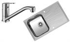Sink and Tap Pack, Single Lever Dania Tap and Single Bowl Diplomat Sink