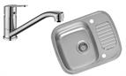 Sink and Tap Pack, Single Lever Dania Tap and Single Bowl Regidrain Sink