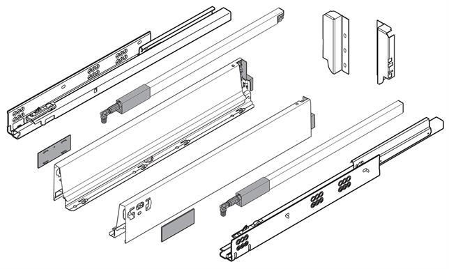 Antaro B-Height Standard Drawers