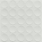 Self-adhesive cover cap, Cool Grey, 14mm (25 per sheet)