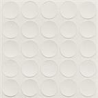 Self-adhesive cover cap, White Grey, 14mm (25 per sheet)