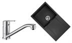 Sink and Tap Pack, Dania Tap and Composite Amsterdam Sink Single Bowl Black