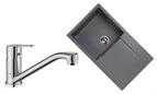 Sink and Tap Pack, Dania Tap and Composite Amsterdam Sink Single Bowl Grey