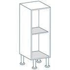 White filler base 720 x 260 x 296mm (Flat Pack)