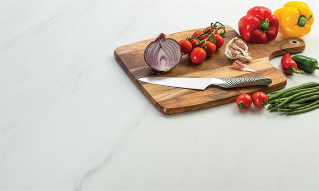 Egger 25mm Square Edged White Levanto Marble