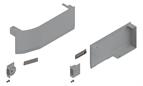 Blum Aventos HK top stay lift  cover cap set for Servo Drive. Light Grey L&amp;R