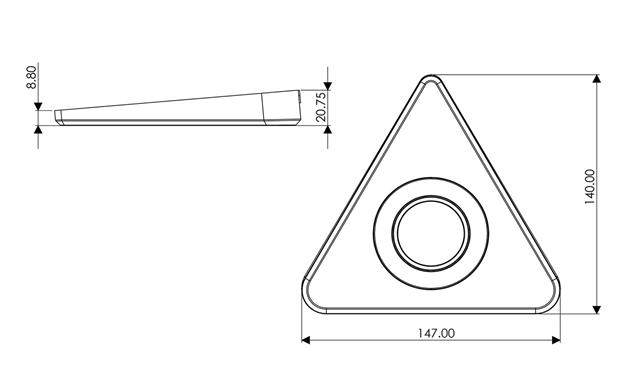Nexus TrioTone™ LED Triangle Light