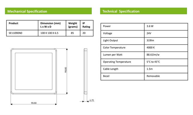 Plaza LED Square Light