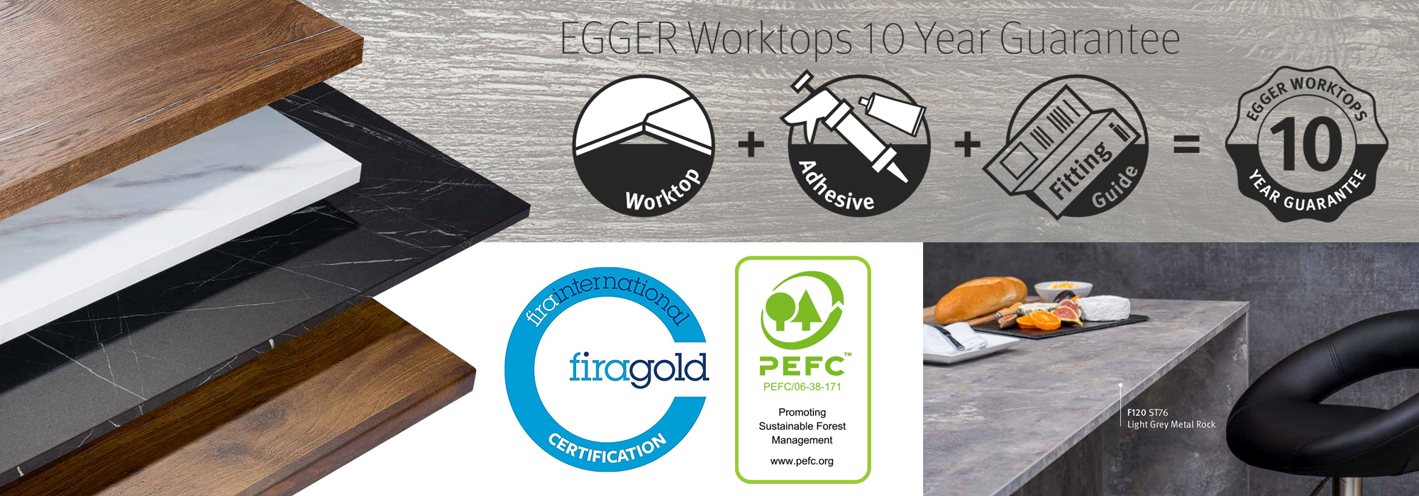 Egger Decorative Collection - Worktops Selection=