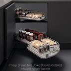 Wirework - Wire Uniko Pull out shelf with chrome rail, universal handing