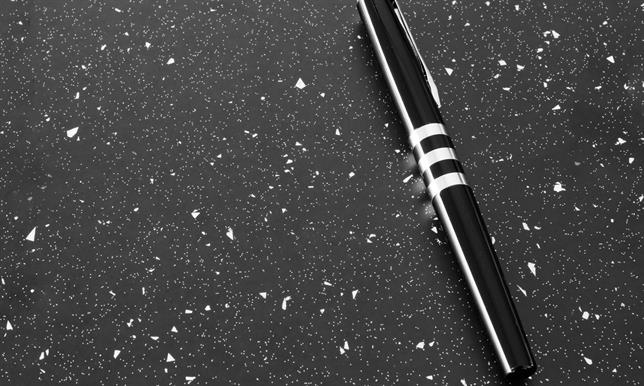 Kronodesign Square Edge - Black Andromeda Glitter Matt