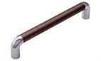 Lany Knurled Handle, Antique Copper/Chrome, 160mm centres
