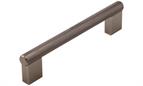 Milan Handle, Knurled Brushed Nickel, 128mm centres