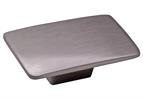 Camden Rectangular Knob, Brushed Nickel, 59mm