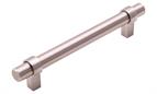 Strapped Bar Handle, Brushed Nickel, 128mm centres