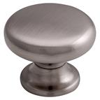 Rounded Knob, Brushed Nickel, 35mm Diameter