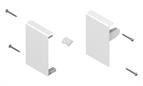 Blum Antaro front fixing brackets for M height inner drawer front silk white L&amp;R