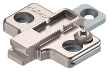 Blum Two Part Height Adjustable Backplate for Euro Screws