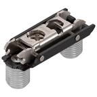 Blum 0mm Steel Horizontal Cam back Plate. Onyx Black