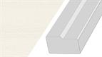 Cornice GL10, 3mtr top fixed Square Bullnose style Painted Oak Porcelain