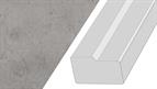Cornice GL10, 3mtr top fixed Square Bullnose style Chicago Concrete Light